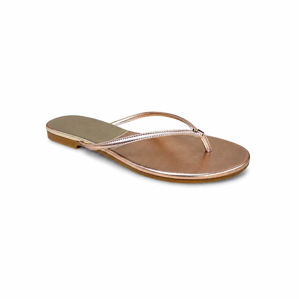 Kate Spade New York Fiji Rose Gold Metallic Thong Sandals | Size 8